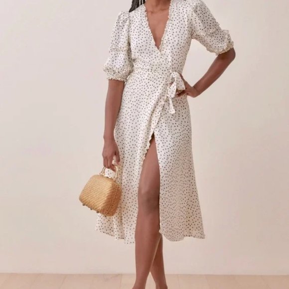 NWT Reformation Tanna Wrap Dress - Picture 1 of 6